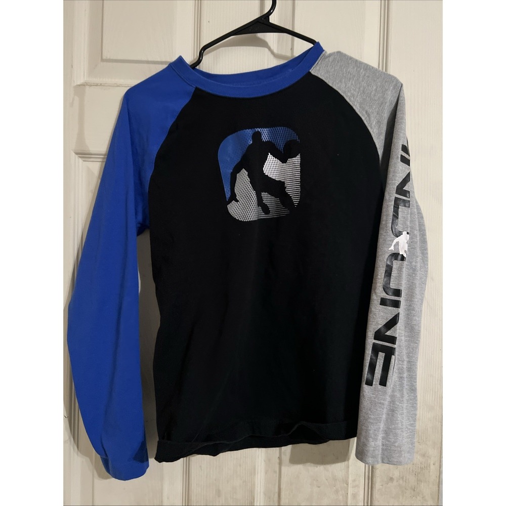And1 Boys XL 14/16 Dark Multicolor Long Sleeve Tshirt